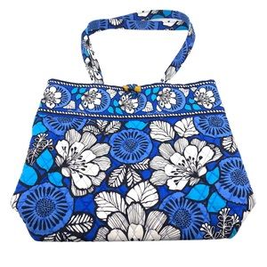 Vera Bradley Retired Blue Bayou Toggle Closure Tote Bag